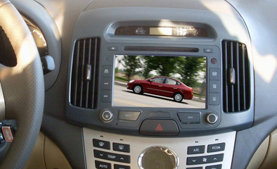現(xiàn)代悅動2011款專車專用DVD導(dǎo)航評測 8寸大屏影音系統(tǒng)，深圳捷道科技品質(zhì)之選